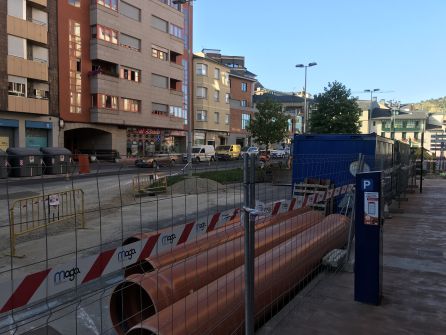 Obras avenida de América, Ponferrada Obras avenida de América, Ponferrada