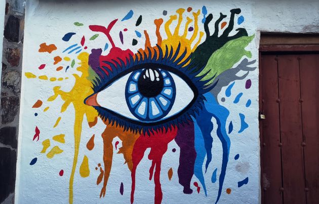 Los propios vecinos son los artistas de los murales. Los propios vecinos son los artistas de los murales.