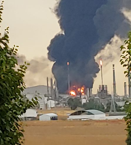 Fuego en el Complejo de Repsol Fuego en el Complejo de Repsol