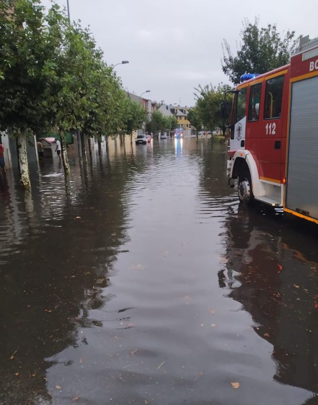 Calle de la Cemba, inundada Calle de la Cemba, inundada