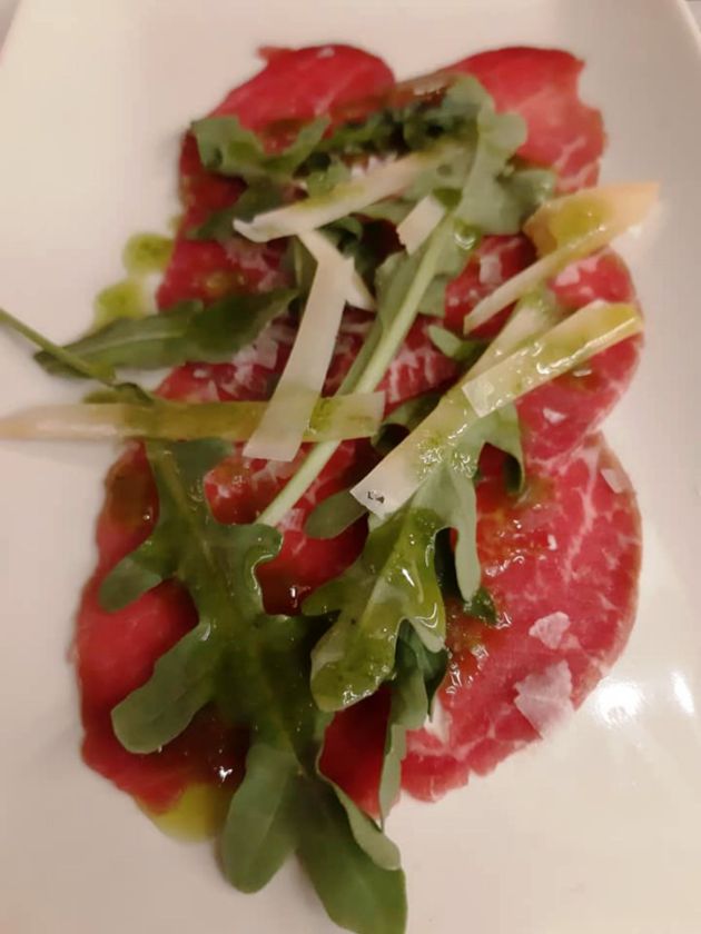 Carpaccio de presa ibérica Carpaccio de presa ibérica