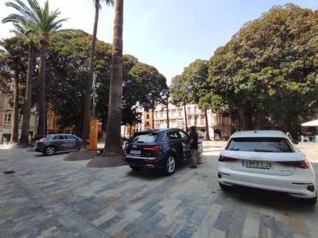 La caravana Audi Huertas Motor en la Plaza de San Francisco. La caravana Audi Huertas Motor en la Plaza de San Francisco.