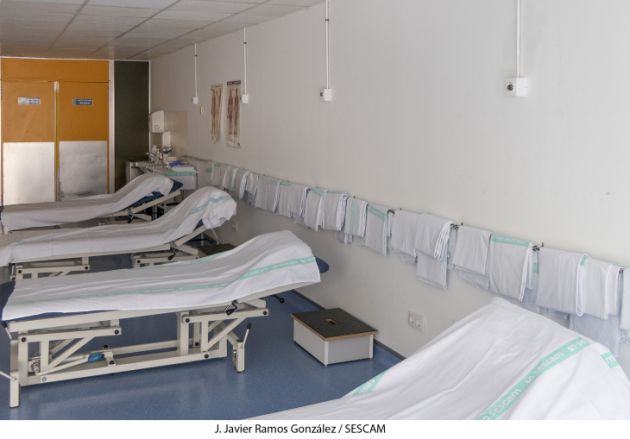 Zona reformada con tomas de oxígeno en el Hospital de Guadalajara Zona reformada con tomas de oxígeno en el Hospital de Guadalajara