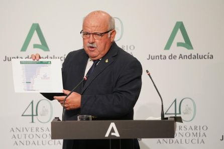 JEl consejero Jesús Aguirre durante su intervención JEl consejero Jesús Aguirre durante su intervención