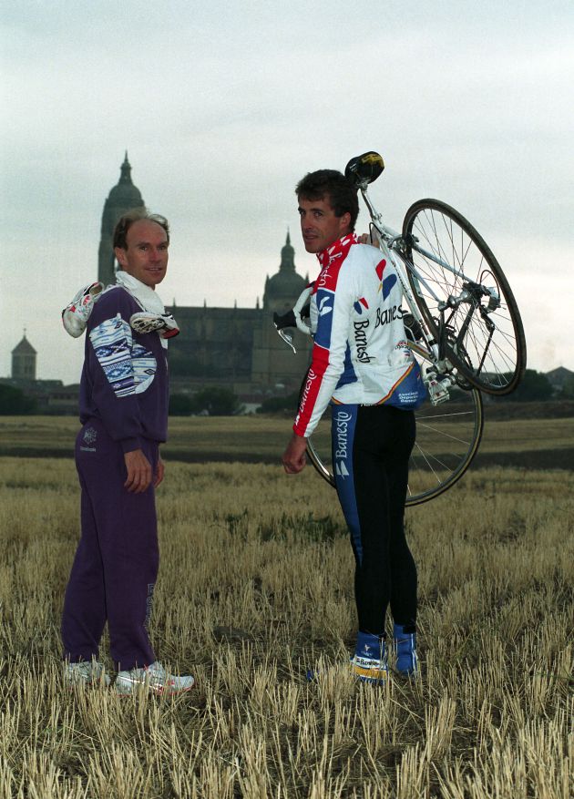 Imagen de Antonio Prieto y Pedro Delgado en el año de su despedida Imagen de Antonio Prieto y Pedro Delgado en el año de su despedida