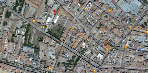 En el recuadro negro la zona de actuación de la Fase 1 de remodelación de la Calle Torrecilla de Valdepeñas (Ciudad Real) En el recuadro negro la zona de actuación de la Fase 1 de remodelación de la Calle Torrecilla de Valdepeñas (Ciudad Real)