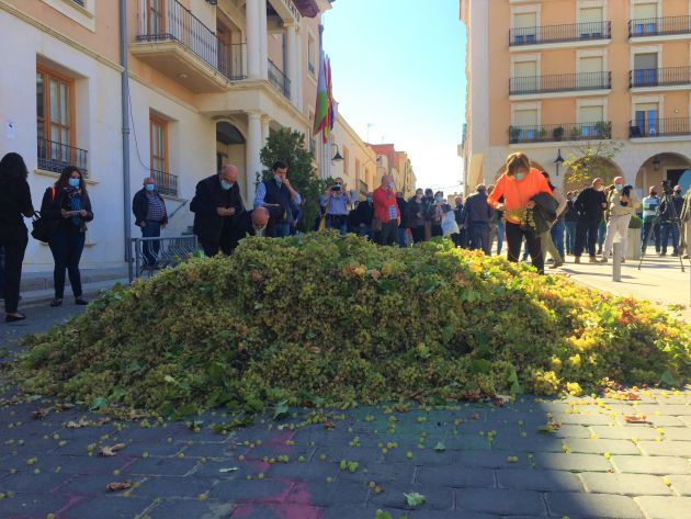 Uvas por el suelo Uvas por el suelo