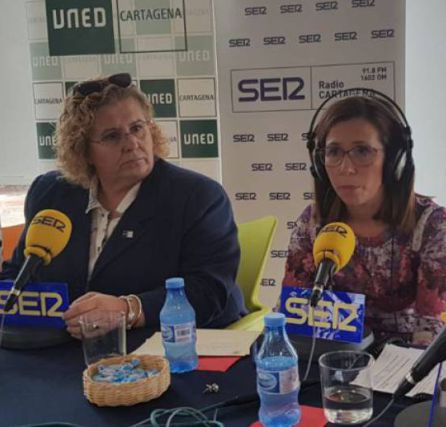 Foto de archivo. Hoy por hoy Cartagena desde la UNED Cartagena con María Luisa Martínez, directora de la UNED en Cartagena y Ana Belén Castejón, alcaldesa de Cartagena. Foto de archivo. Hoy por hoy Cartagena desde la UNED Cartagena con María Luisa Martínez, directora de la UNED en Cartagena y Ana Belén Castejón, alcaldesa de Cartagena.