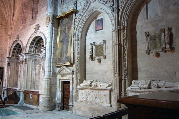Capilla de los Caballeros de la catedral de Cuenca, lugar de enterramiento de los padres y el hermano de Gil de Albornoz. Capilla de los Caballeros de la catedral de Cuenca, lugar de enterramiento de los padres y el hermano de Gil de Albornoz.