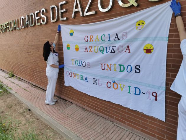 Parcarta en el Centro de Especialidades de Azuqueca Parcarta en el Centro de Especialidades de Azuqueca