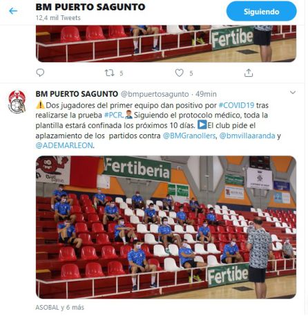 Puerto Sagunto lo ha anunciado a través de sus redes sociales. Puerto Sagunto lo ha anunciado a través de sus redes sociales.
