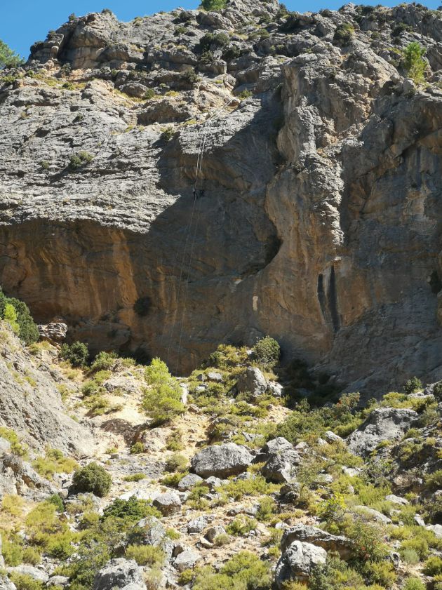 Paraje de la Escaleruela donde se desarrolla la vía ferrata Paraje de la Escaleruela donde se desarrolla la vía ferrata