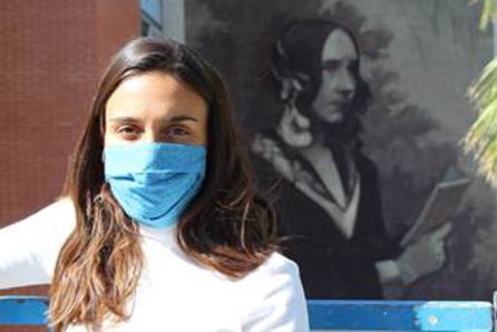 Elisa Capdevila, autora del mural de Ada Lovelace Elisa Capdevila, autora del mural de Ada Lovelace