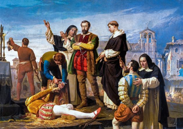Cuadro 'Ejecución de los comuneros'. Antonio Gisbert Pérez. Cuadro 'Ejecución de los comuneros'. Antonio Gisbert Pérez.