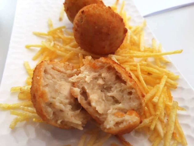 Croquetas de pollo asado Croquetas de pollo asado