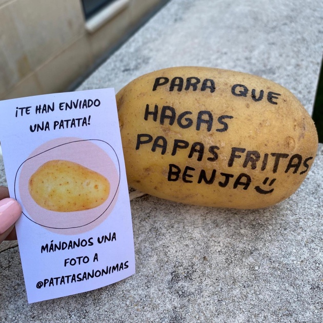 Ejemplo de patata a enviar. Ejemplo de patata a enviar.