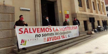 Otra imagen de la protesta Otra imagen de la protesta