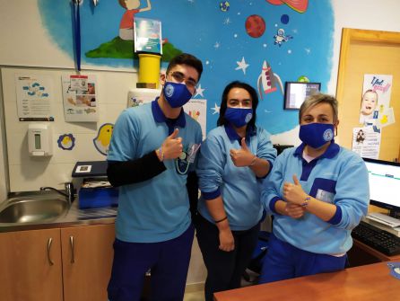 Profesionales dle Centro de Salud de Jódar que colaboran en la guía para los niños con TEA Profesionales dle Centro de Salud de Jódar que colaboran en la guía para los niños con TEA