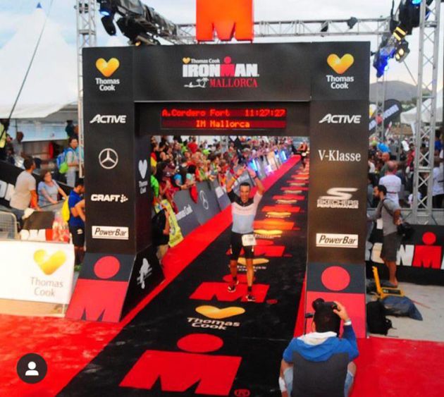 En la meta del Ironman de Mallorca En la meta del Ironman de Mallorca