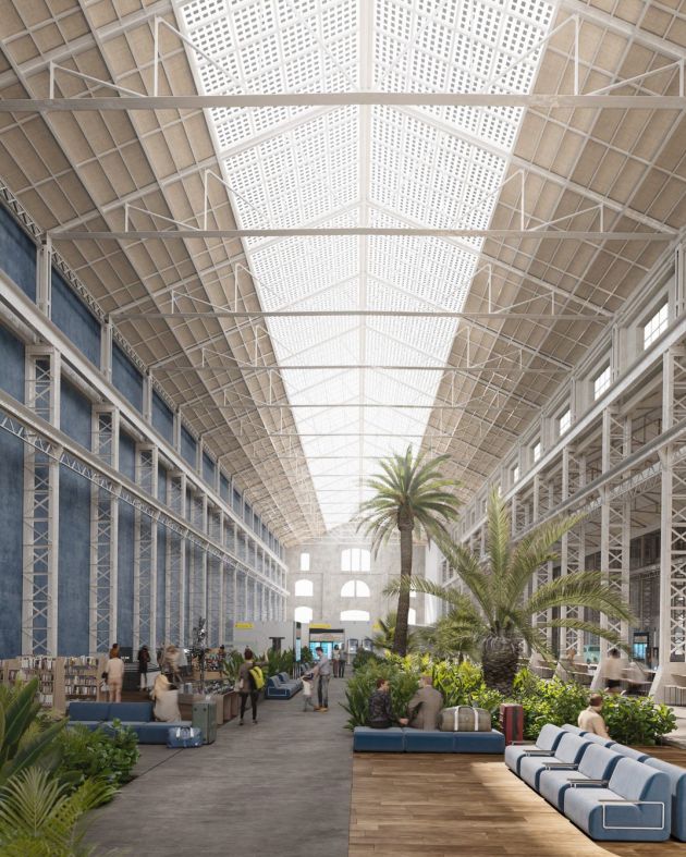 Recreación de la nueva terminal de pasajeros del puerto de València Recreación de la nueva terminal de pasajeros del puerto de València