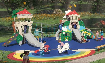 Así quedará el parque infantil del Freginal. Así quedará el parque infantil del Freginal.