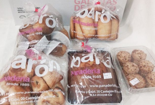 Surtido de productos de panadería Barón. Surtido de productos de panadería Barón.