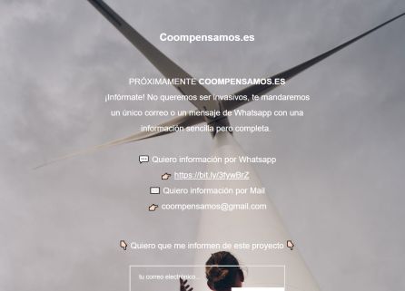 Web de coompensamos.es Web de coompensamos.es