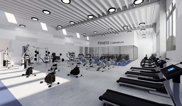Infografía interior Centro Fitness Infografía interior Centro Fitness