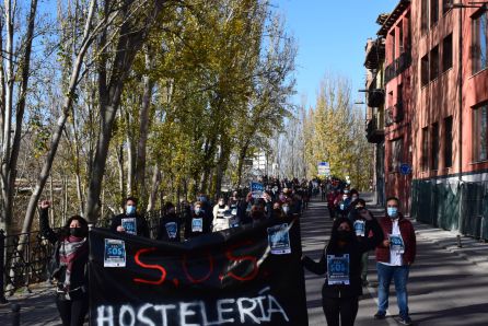La marcha subió por la calle Postas hasta la plaza La marcha subió por la calle Postas hasta la plaza