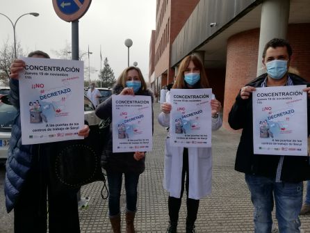 Sanitarios en la protesta Sanitarios en la protesta