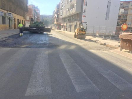 Obras en la calle La Cruz de Elda Obras en la calle La Cruz de Elda