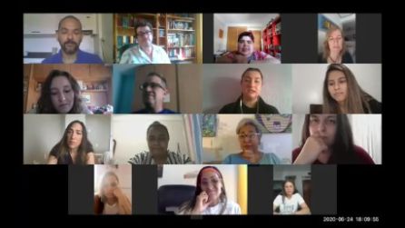 Imagen del encuentro online de los jóvenes Imagen del encuentro online de los jóvenes