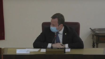 Vicente Casañ durante su comparecencia Vicente Casañ durante su comparecencia