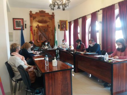 Momento de luna de las intervenciones de la portavoz de IU, Juana Cazorla Momento de luna de las intervenciones de la portavoz de IU, Juana Cazorla