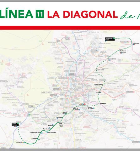 Así quedará la Línea 11 tras las ampliaciones previstas en Metro Así quedará la Línea 11 tras las ampliaciones previstas en Metro