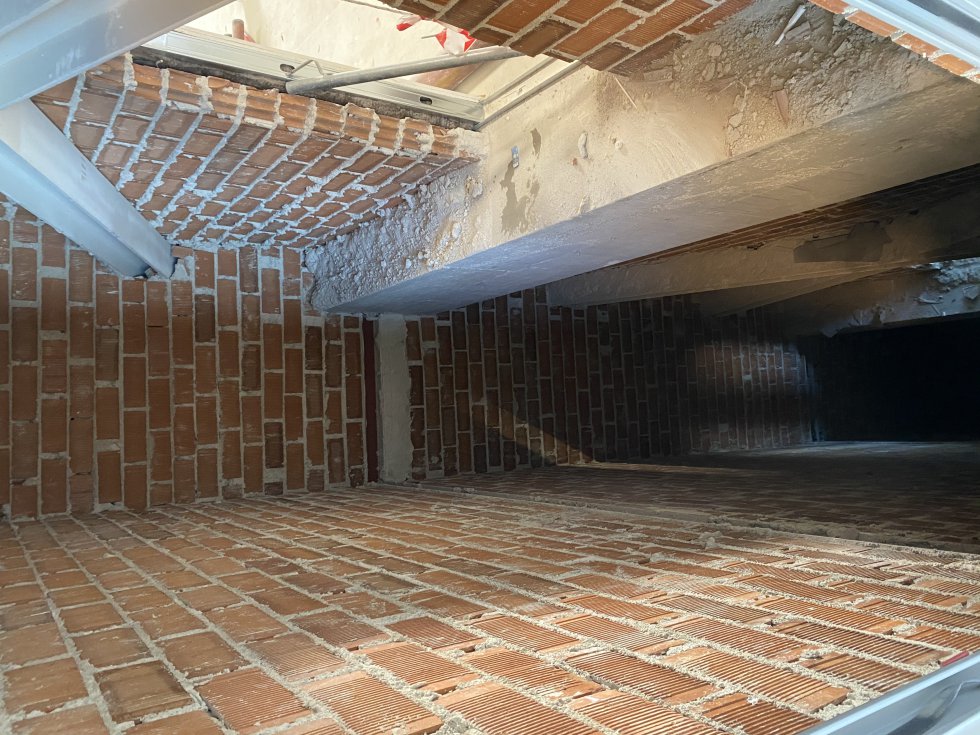 Espacios aún en obras del Hospital Enfermera Isabel Zendal. Espacios aún en obras del Hospital Enfermera Isabel Zendal.
