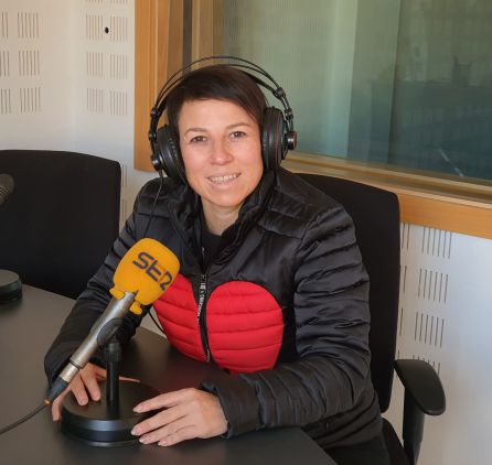 Ivana González, durante la entrevista en Hoy por Hoy Madrid Sur Ivana González, durante la entrevista en Hoy por Hoy Madrid Sur