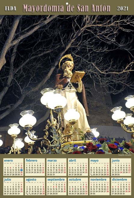 Calendario de San Antón en Elda 2021 Calendario de San Antón en Elda 2021