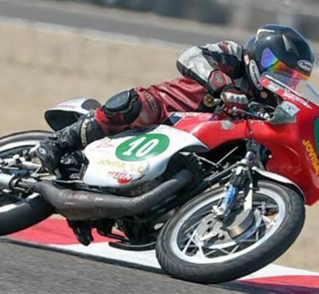 Gregorio Cañizares 'Cañi' en su Bultaco Gregorio Cañizares 'Cañi' en su Bultaco