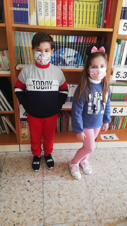 Antonio Javier y Alicia, los niños participantes del colegio General Fresneda Antonio Javier y Alicia, los niños participantes del colegio General Fresneda