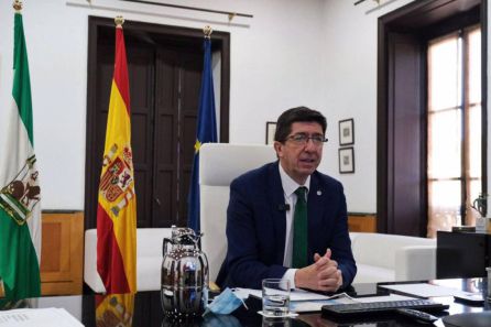 Juan Marín, vicepresidente de la Junta de Andalucía y consejero de Turismo, en su despacho Juan Marín, vicepresidente de la Junta de Andalucía y consejero de Turismo, en su despacho