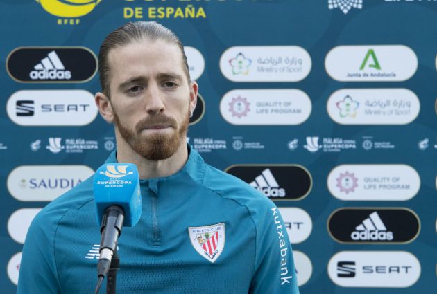 Iker Muniain, durante la rueda de prensa previa al partido contra el Real Madrid Iker Muniain, durante la rueda de prensa previa al partido contra el Real Madrid