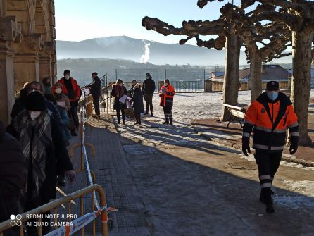 La agrupación de voluntarios de Aranda participó en las tareas logísticas La agrupación de voluntarios de Aranda participó en las tareas logísticas
