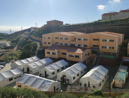 Campamento de acogida del Colegio León en El Lasso Campamento de acogida del Colegio León en El Lasso