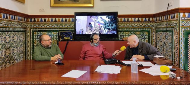De izquierda a derecha, Manolo Romero, Paco García y Luis Chamorro De izquierda a derecha, Manolo Romero, Paco García y Luis Chamorro