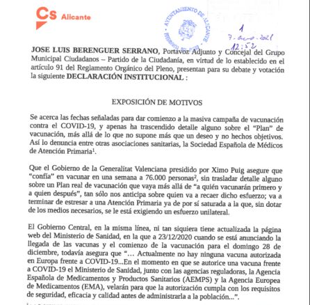 Exposición de motivos de la DI del Grupo Municipal Ciudadanos Exposición de motivos de la DI del Grupo Municipal Ciudadanos