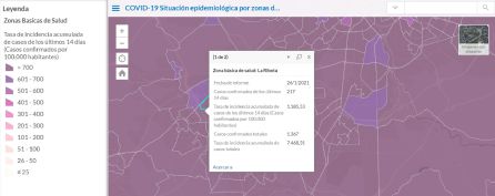 Situación epidemiológica en la ZBS de La Ribota, en Alcorcón, a 26 de enero de 2021 Situación epidemiológica en la ZBS de La Ribota, en Alcorcón, a 26 de enero de 2021