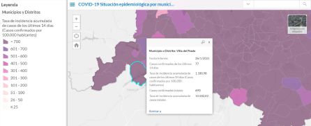 Situación epidemiológica de Villa del Prado a 26 de enero de 2021 Situación epidemiológica de Villa del Prado a 26 de enero de 2021