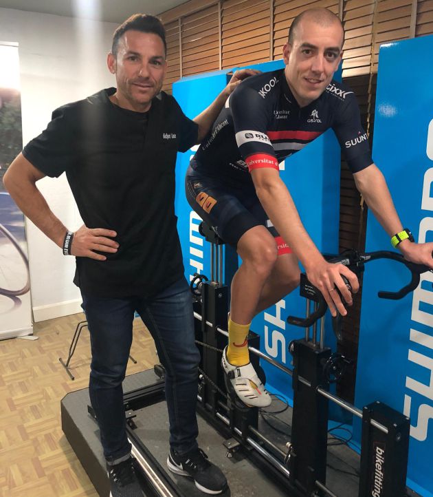 Yago con el triatleta Fernando Alarza, actual subcampeón de Europa Yago con el triatleta Fernando Alarza, actual subcampeón de Europa