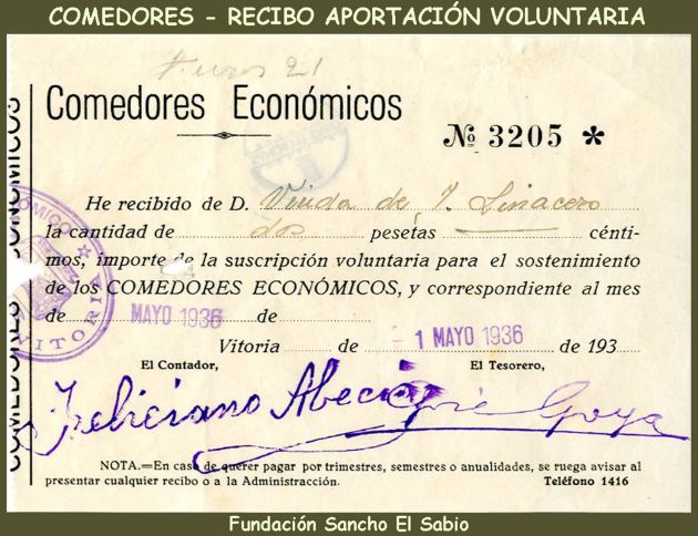 Recibo aportación voluntaria Recibo aportación voluntaria